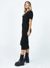 Chanted Midi Dress Black