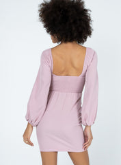 Zoella Long Sleeve Mini Dress Pink